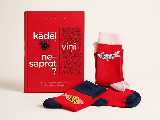Komplekts: grāmata "Kāpēc viņi nesaprot?" un zeķes